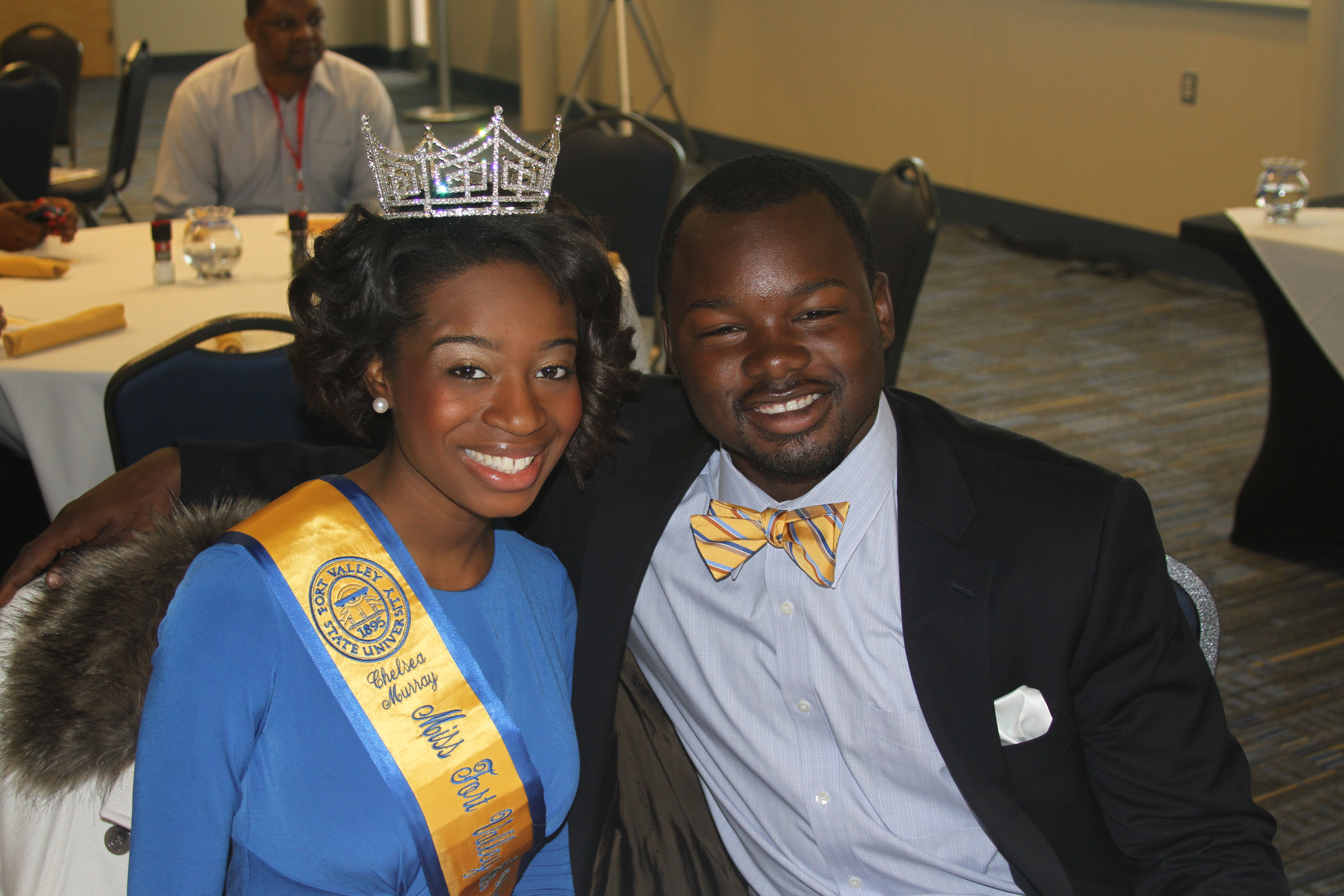 GREETED UPON ARRIVAL BY MISS FVSU & HER OFFICIAL ESCORT