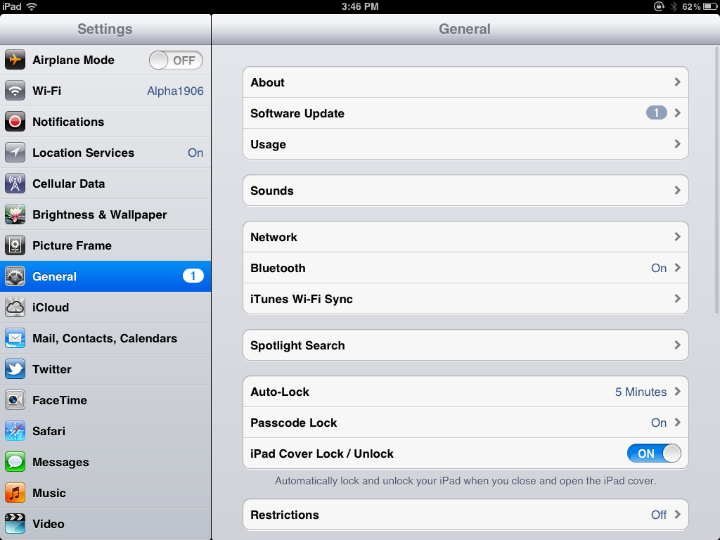 GO TO GENERAL SETTINGS THAT'S HIGHLIGHTED ABOVE