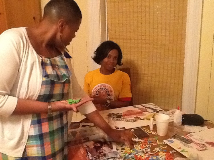 Vision Boards at Girl's Weekend
